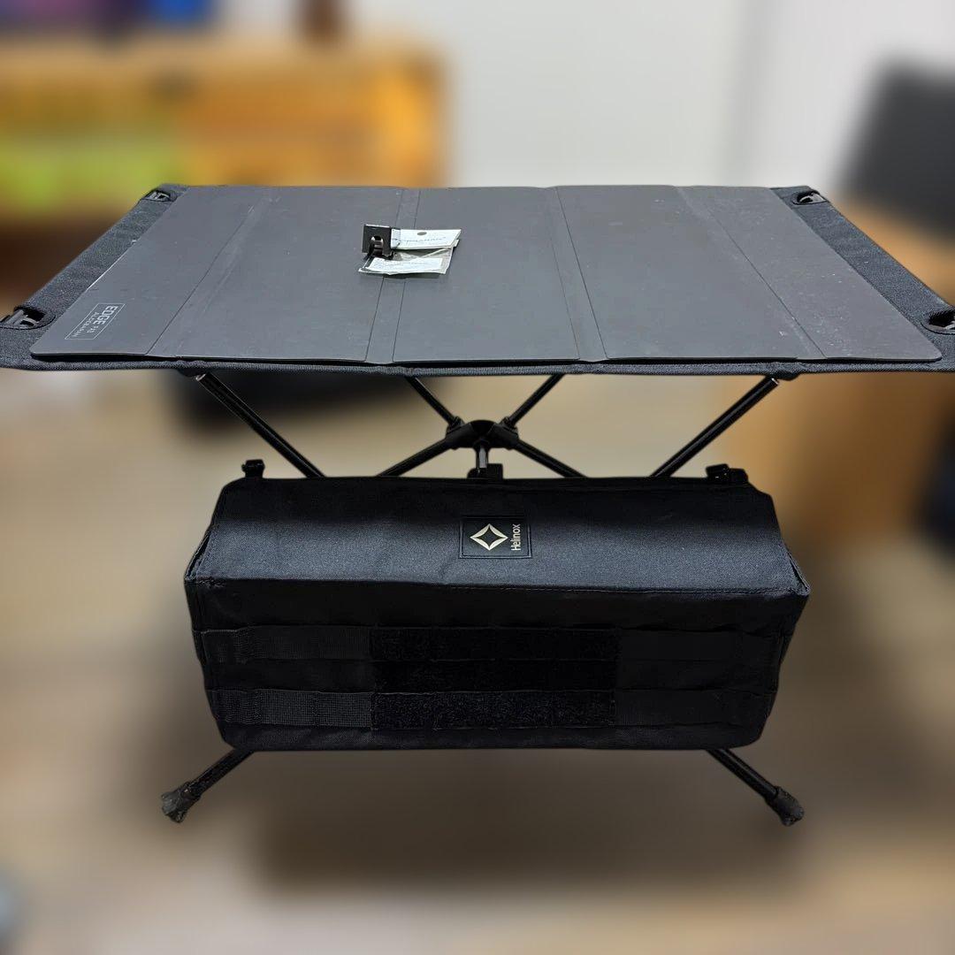 ヘリノックスHelinoxタクティカルテーブル M ブラック サイドストレージ