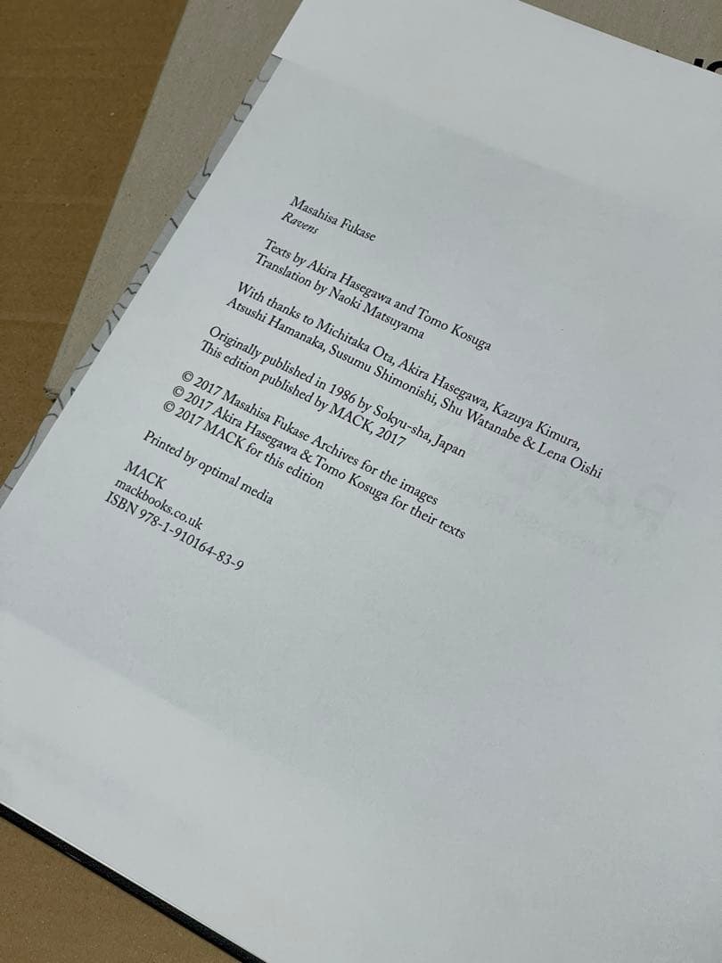 【MACK版】深瀬昌久 「鴉 RAVENS」写真集