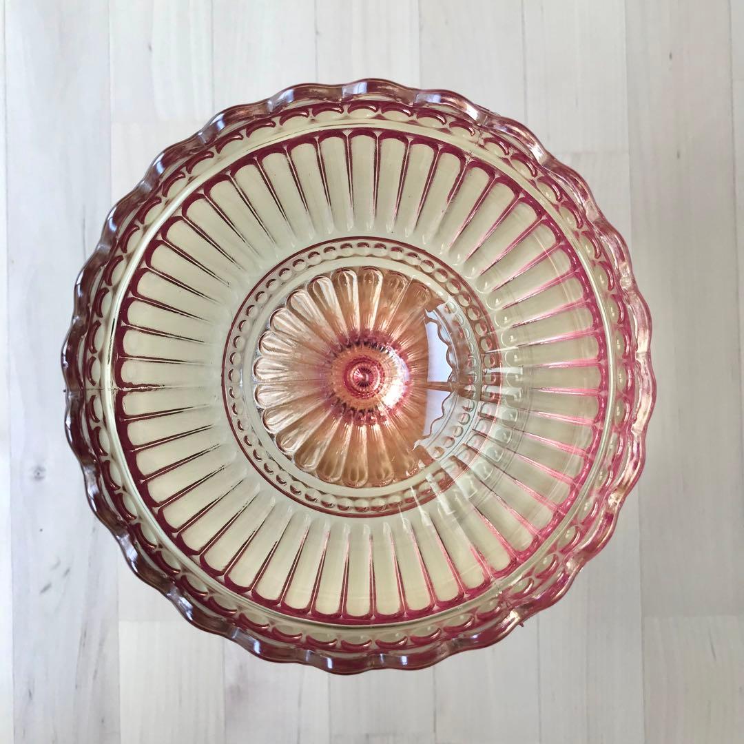 イッタラ　マリメッコ　マリボウル　ラージ　ローズオリーブ　廃盤　レア　ガラス　光