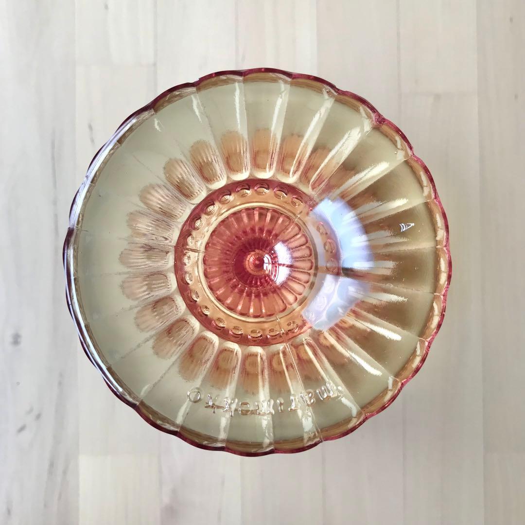 イッタラ　マリメッコ　マリボウル　ラージ　ローズオリーブ　廃盤　レア　ガラス　光