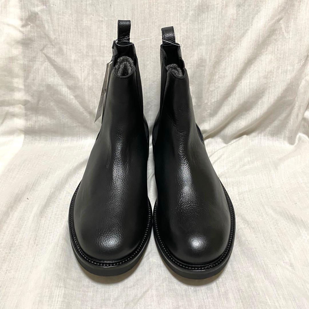 新品 本物 正規品 カルバンクライン メンズ レザー サイドゴアブーツ 黒