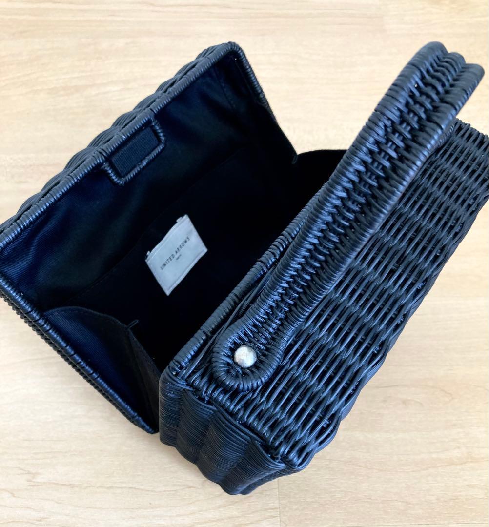 ユナイテッドアローズ ラタン スクエア ミニバッグ ¥19,800