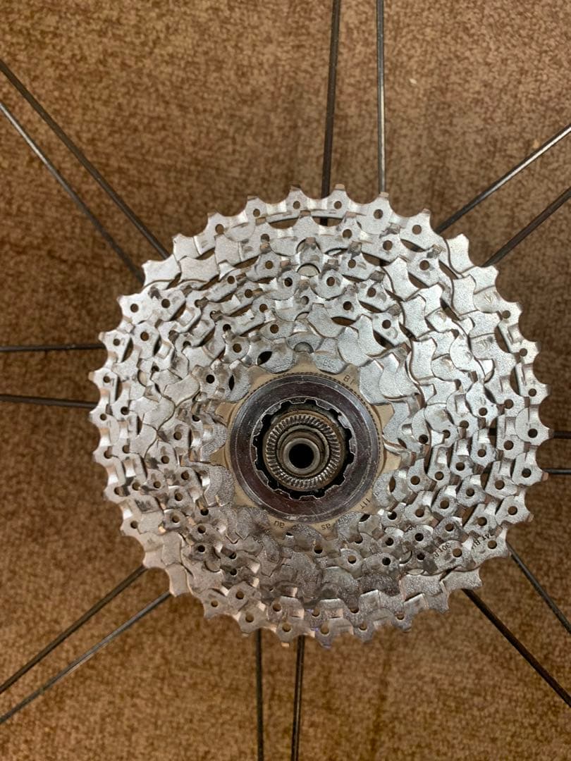 シマノホイールWH-7701、９速、チューブラー前後セット