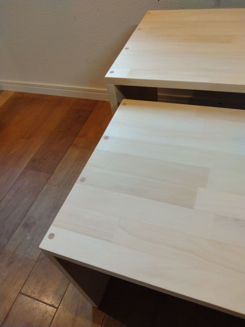 木製　ハンドメイド　オーダー　コの字　サイドテーブル　テレビ台　水槽台　棚ラック