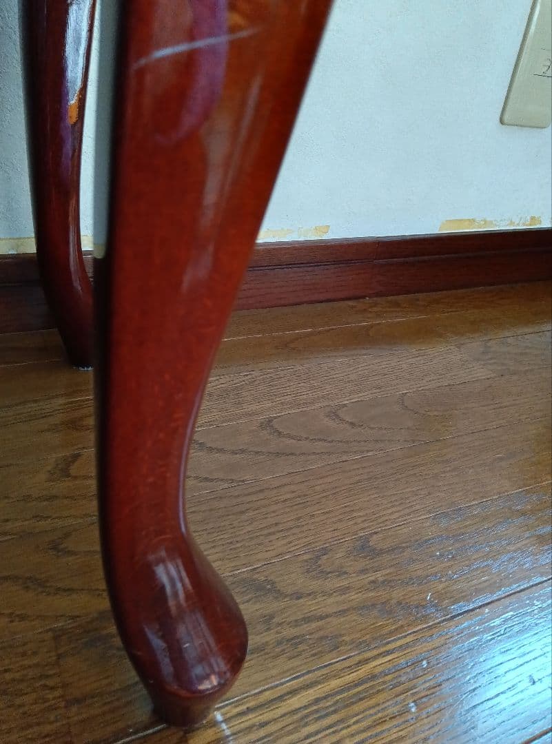 ディスカチャーチ 中古ピアノ椅子 猫脚 赤茶色