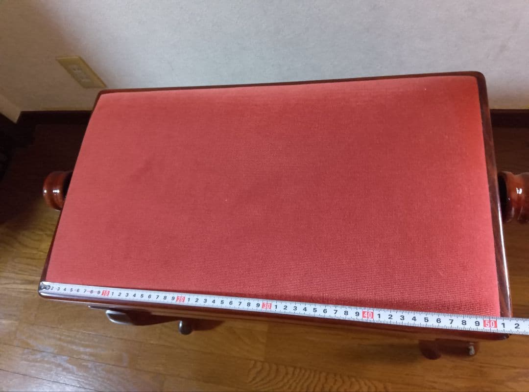 ディスカチャーチ 中古ピアノ椅子 猫脚 赤茶色