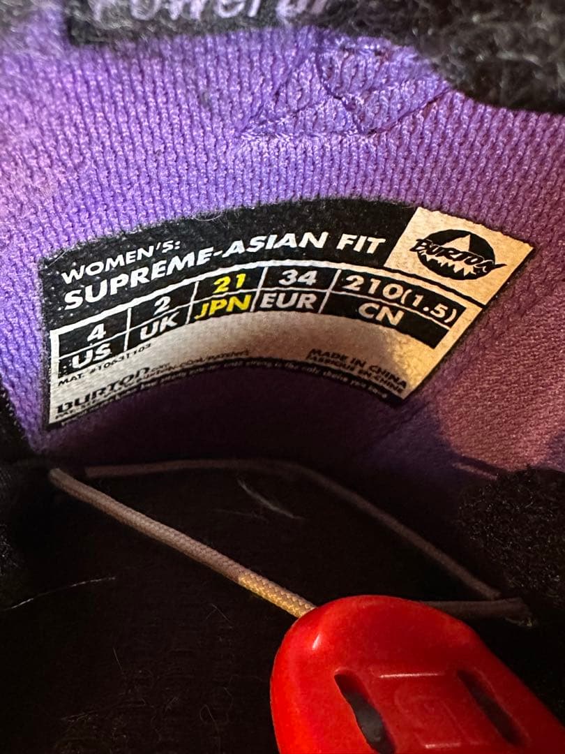 BURTON スノーボードブーツ サプリームアジアンフィット21㎝
