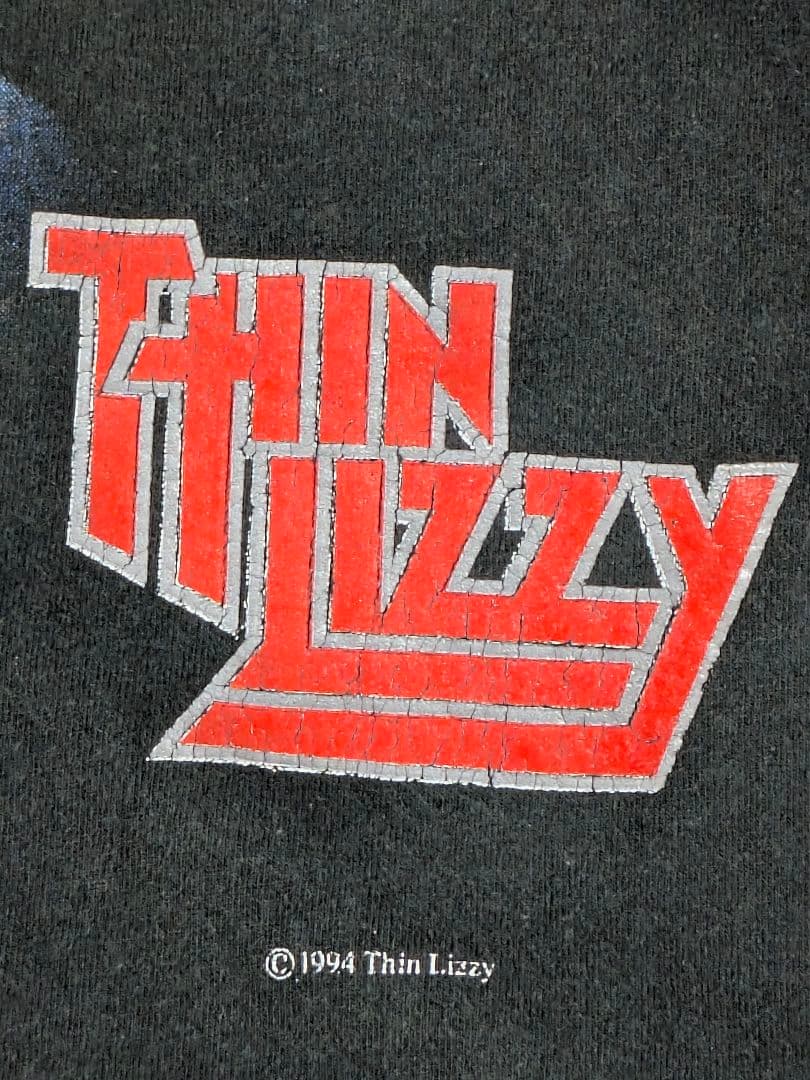 TURU　90s USA製　THIN LIZZY　Ｔシャツ　Ｌ　 ブラック