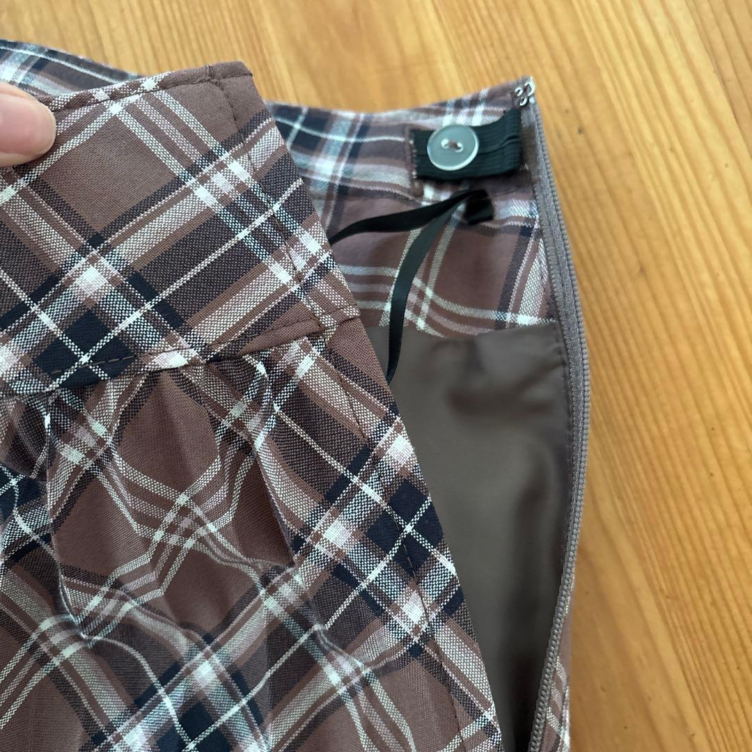 卒業式　女の子　ピンク　ベージュ160 プリーツ　チェック　セットフォーマル