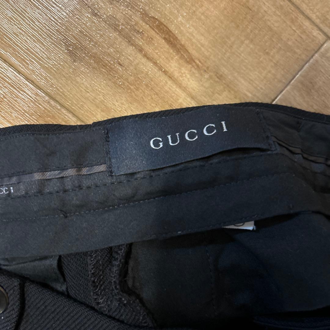 GUCCI グッチ　ウール　スラックス　ストレート