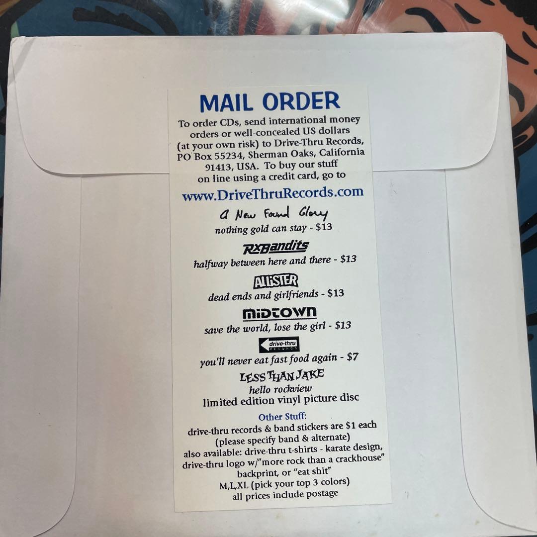 Less Than Jake Hello Rockviewピクチャーレコード新品