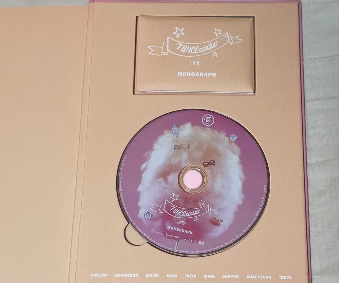 TWICE coaster LANE1 TT monograph DVD＋トレカ