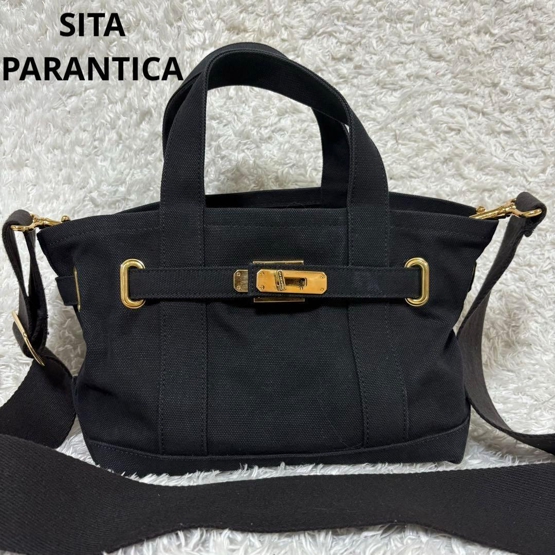 シータパランティカ　2way ショルダーバッグ　ポシェット　黒