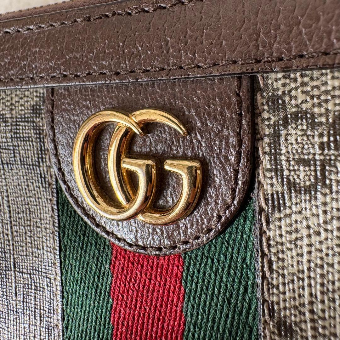 GUCCI GGパターン 長財布　シェリーライン