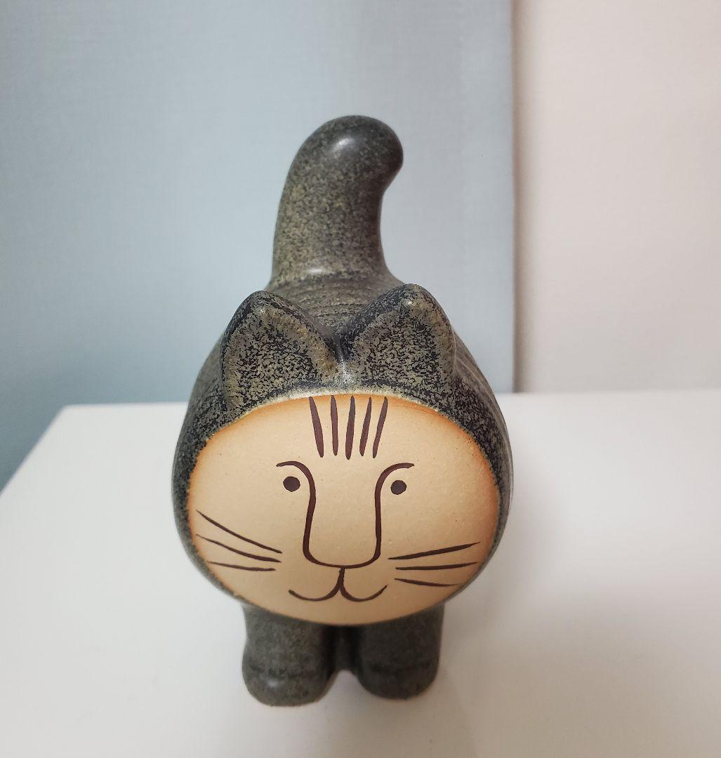 *☆新品未使用!! リサラーソン ディエチキャット グレー 猫の置物 陶器*☆