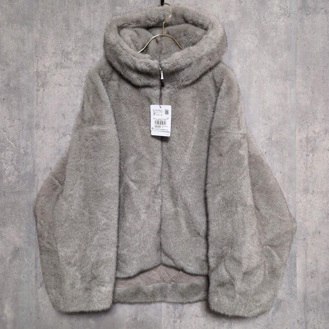 SALON adam et rope'【FREE】グラデーションファーブルゾン