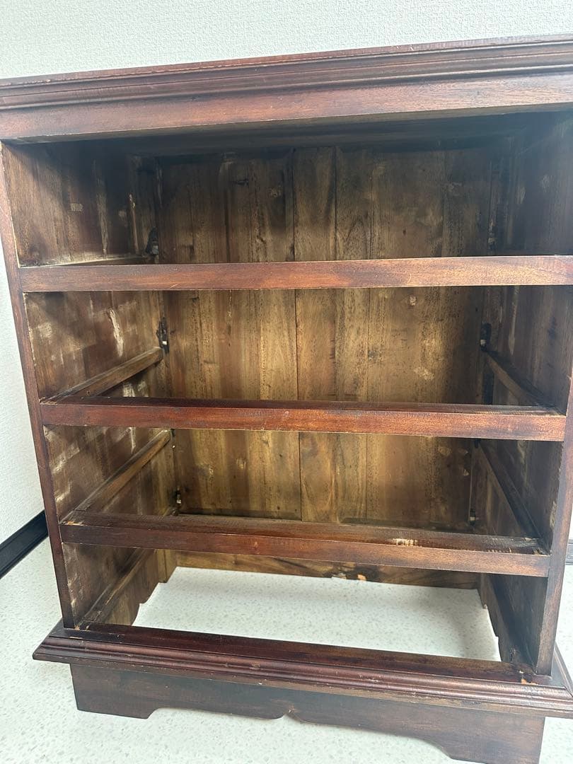 イギリス製 英国 クラシック 4段 チェスト オーク材 無垢材タンス ※i4※