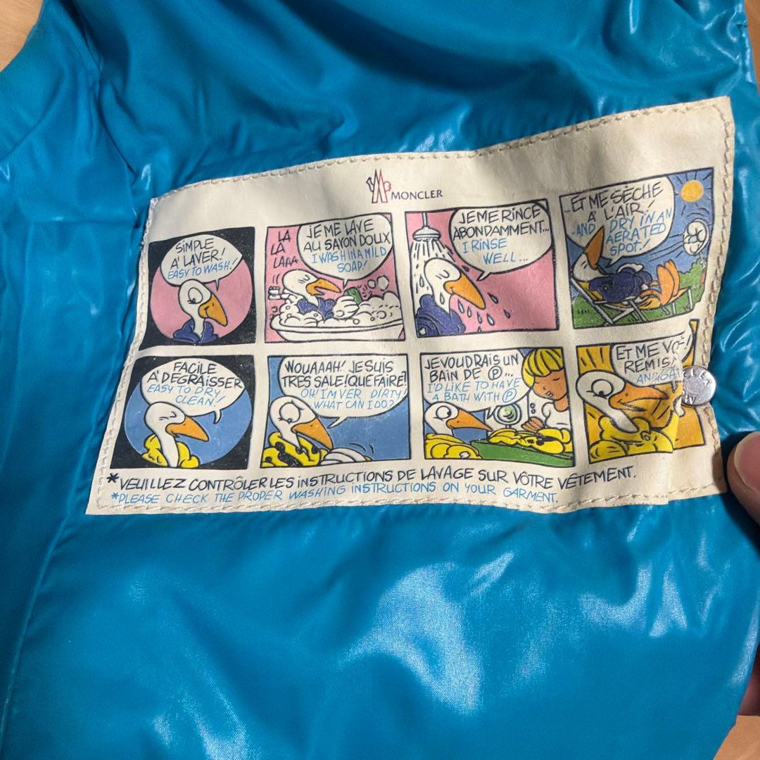 【廃盤モデル‼️】モンクレール ダウンベスト 希少0サイズ 水色系 レディース美品
