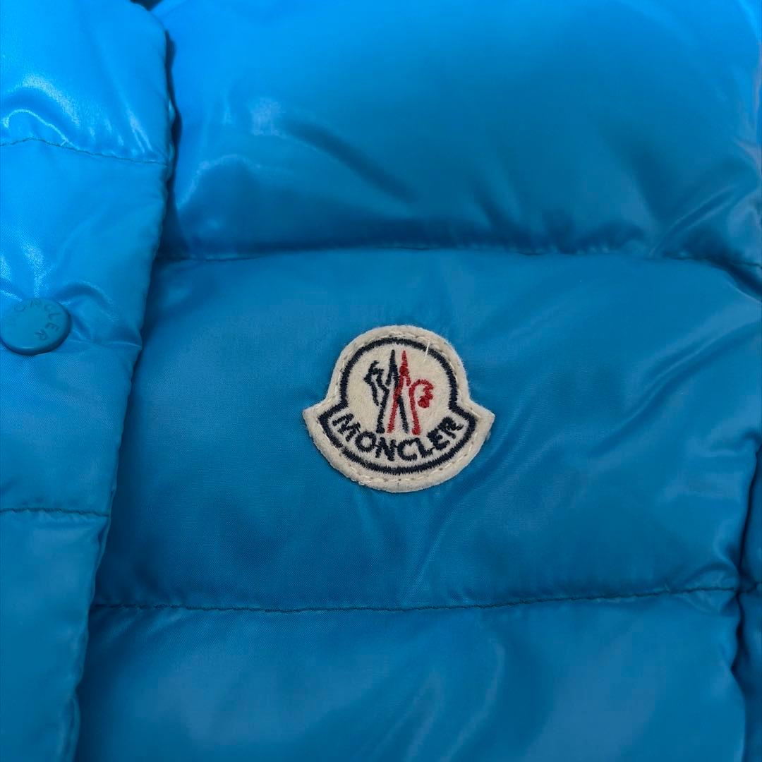 【廃盤モデル‼️】モンクレール ダウンベスト 希少0サイズ 水色系 レディース美品