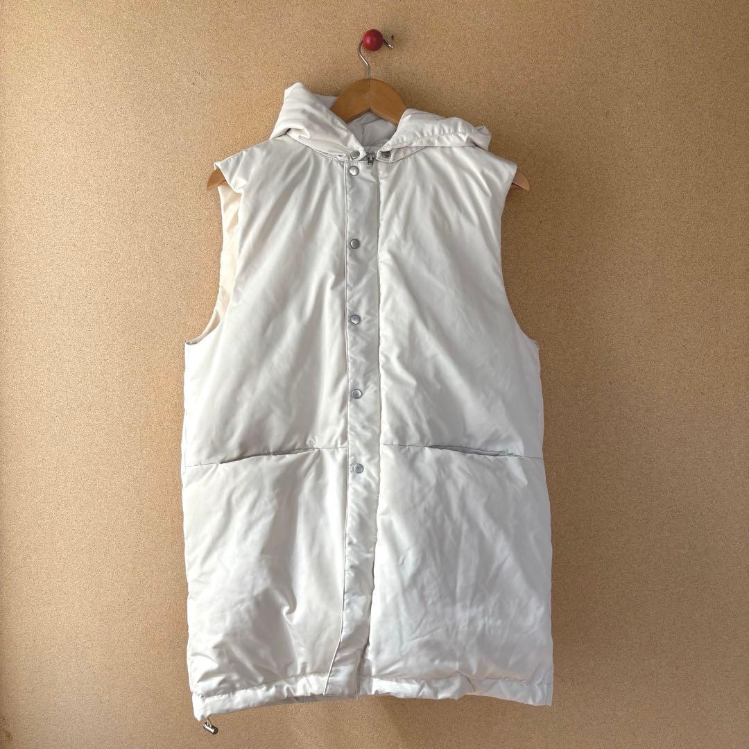 machatt　マチャット　ダウンベスト　アイボリー　白　フリーサイズ