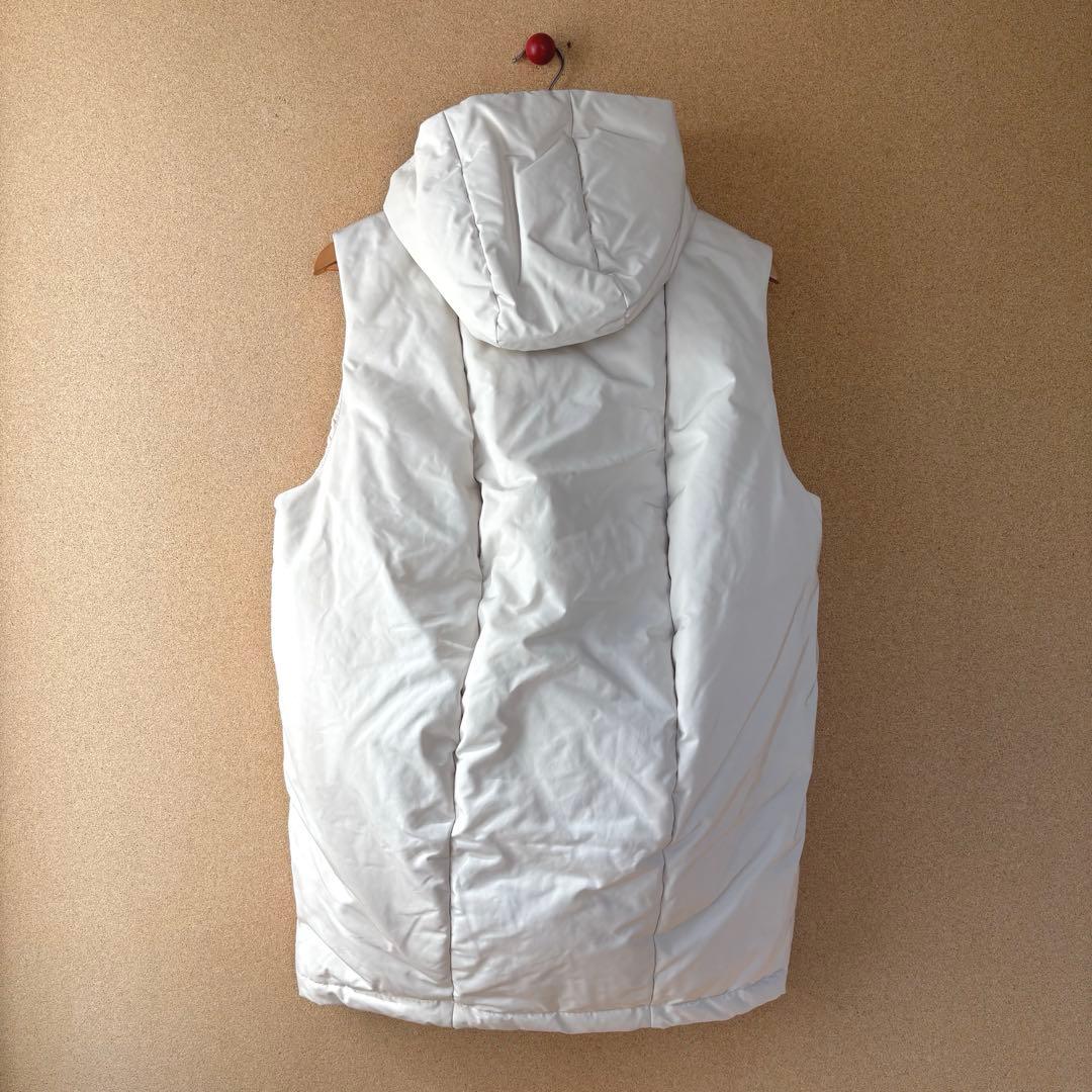 machatt　マチャット　ダウンベスト　アイボリー　白　フリーサイズ