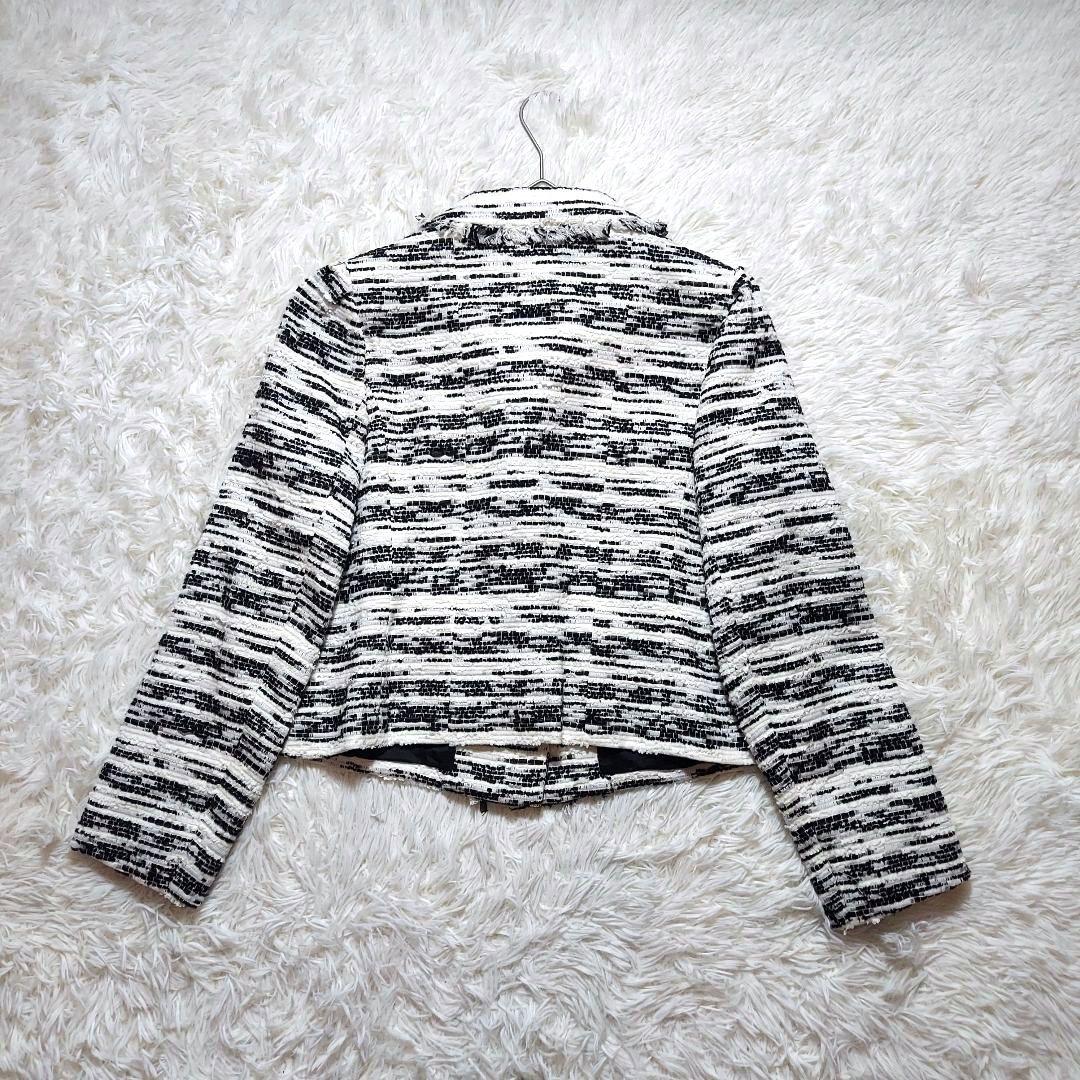 トゥービーシック　大きいサイズ　美品　ツイードジャケット　モノトーン　フォーマル