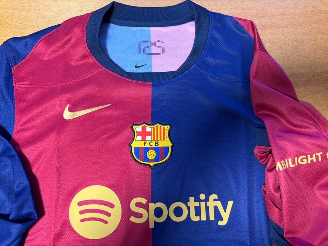 FCバルセロナ 24-25 ホーム レプリカ ユニフォーム 長袖 インポートL