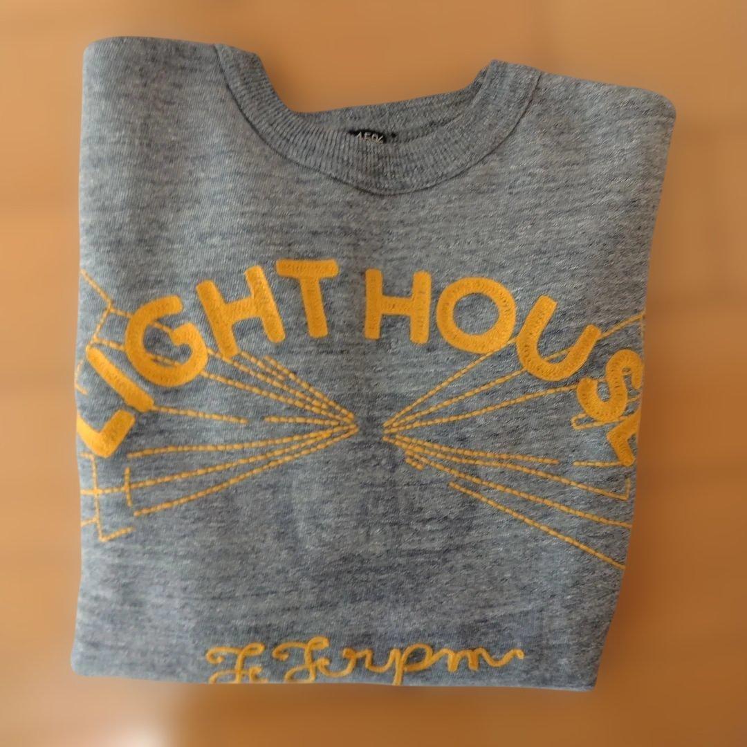 【新品未使用】 45R 灯台プリント×海ものがたり刺繍裏毛の908クルー(再び)