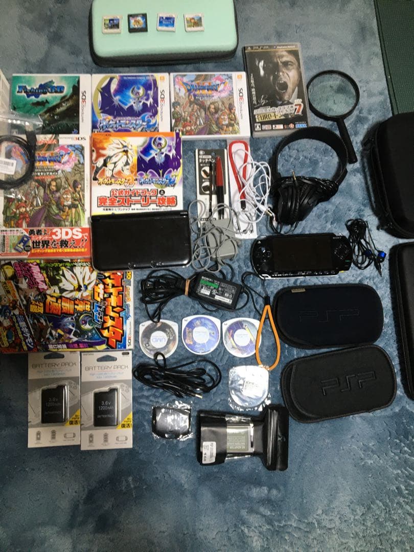 3DSLLとPSP付属品やアクセサリーなど多数な豪華セット