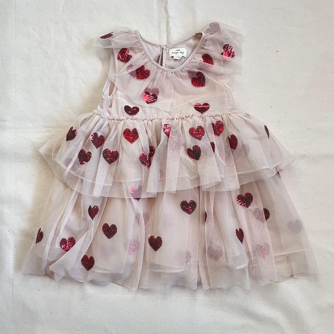 konges slojd ハートスパンコールドレス