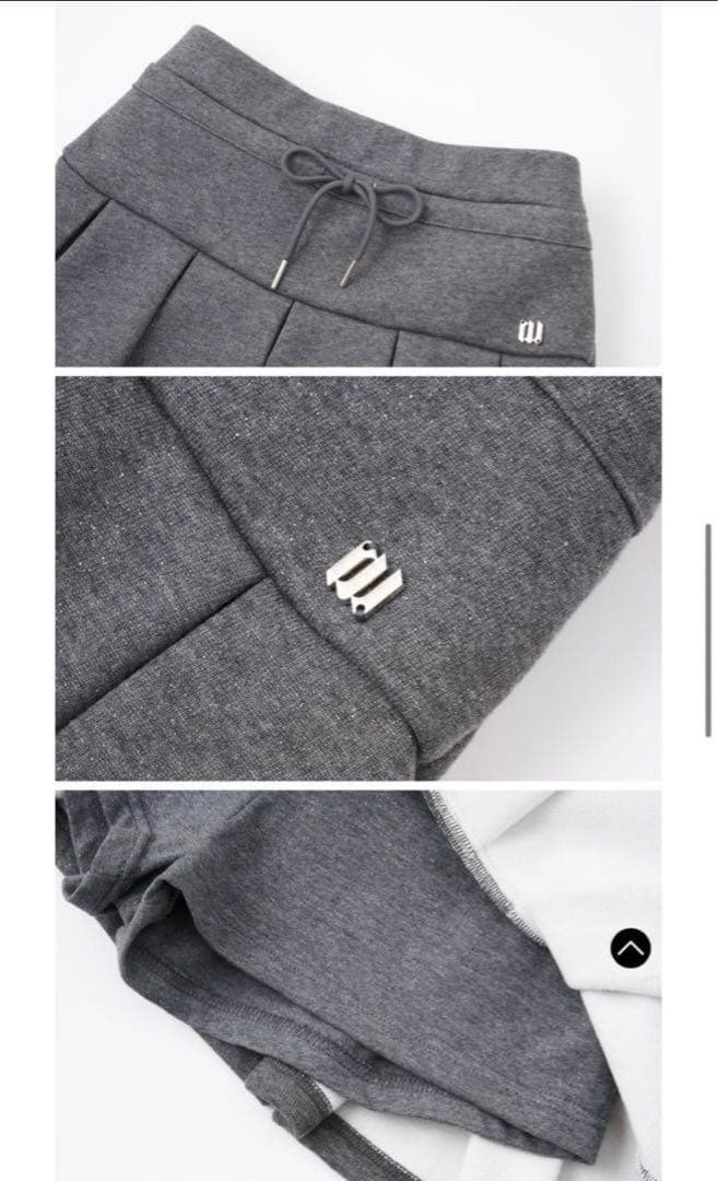 スカート andwang Kirakira boxpleats miniskirt 002