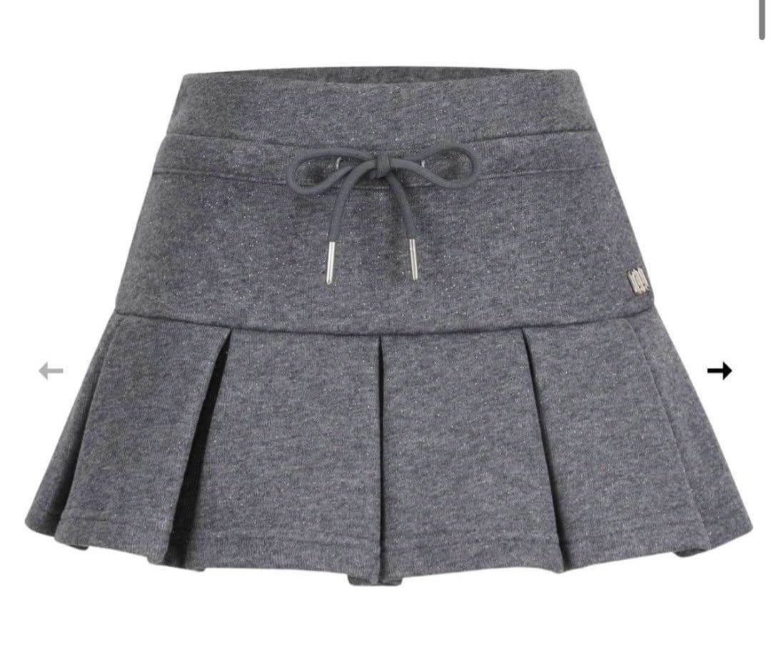 スカート andwang Kirakira boxpleats miniskirt 002