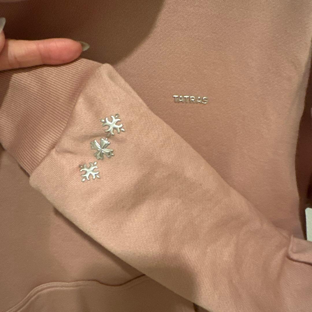 TATRAS AGUILA スウェット　サーモンピンク ちょいゆる ダボパーカー