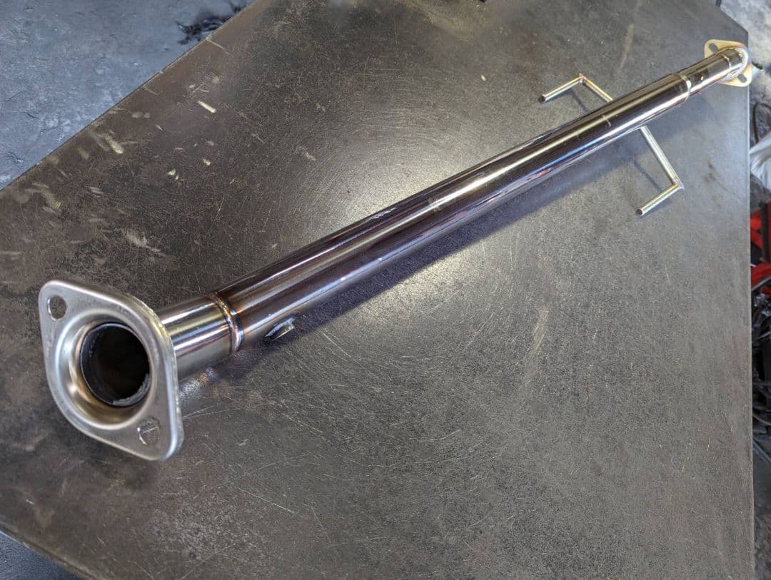50系プリウスオリジナル中間ストレートマフラー！オールステンレス