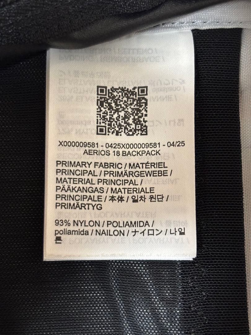 バッグ ARC'TERYX AERIOS 18 BACKPACK