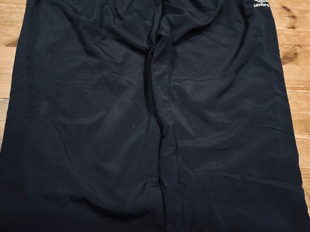 パンツ 古着 90s UMBRO アンブロ XL ナイロン 黒 フリース 美品