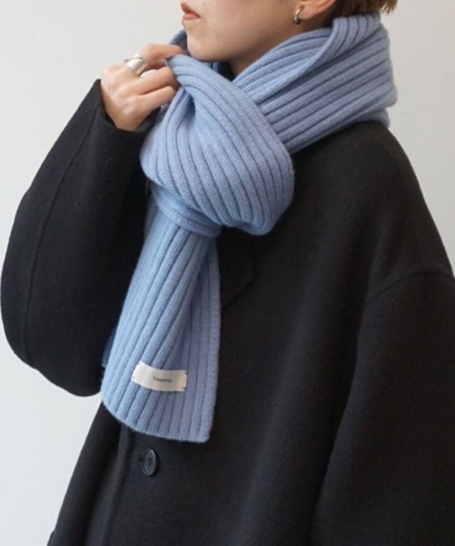 todayful トゥデイフル RibKnitMuffler リブニットマフラー