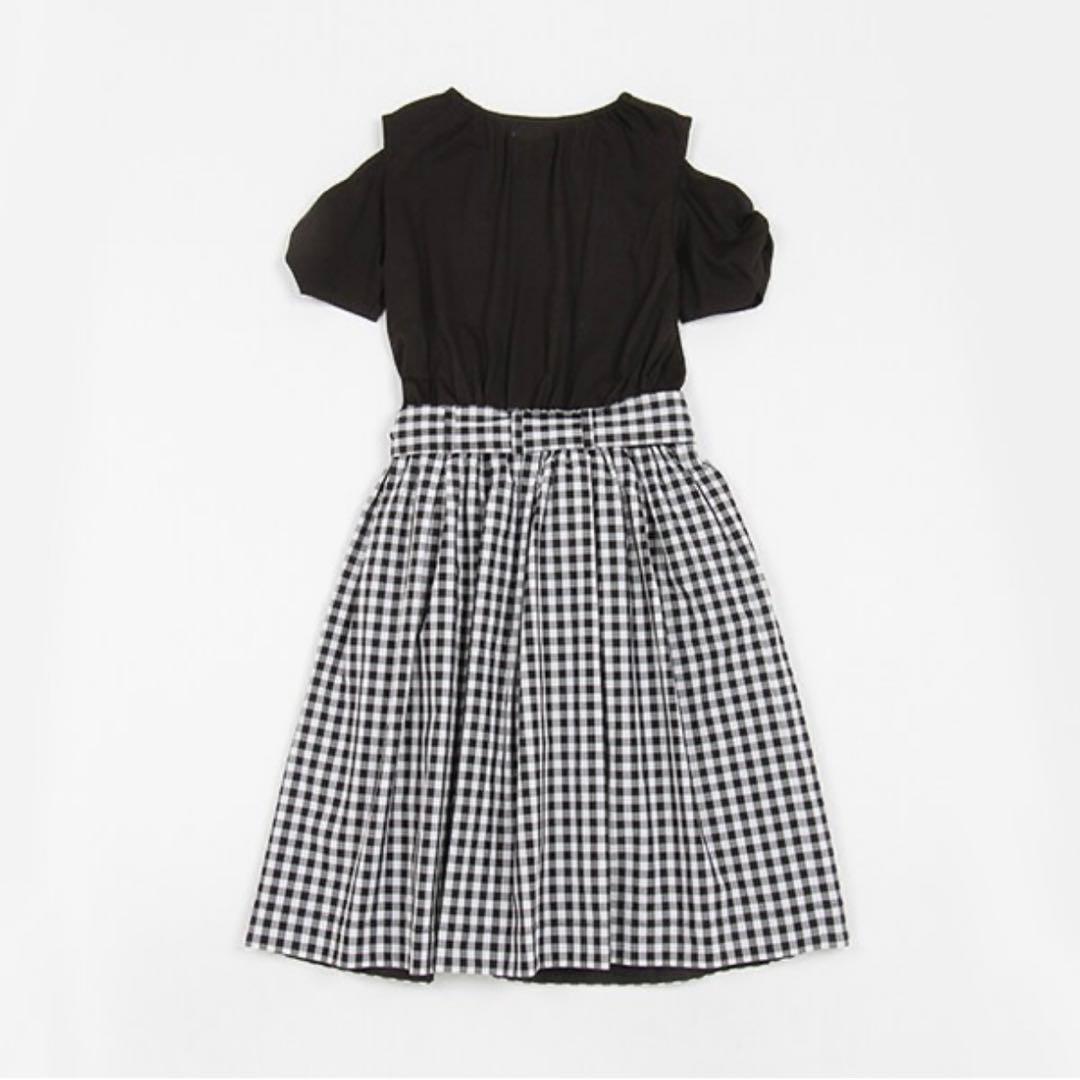 ケイトスペード　ギンガムドッキングチェック ワンピース 半袖　140 新品
