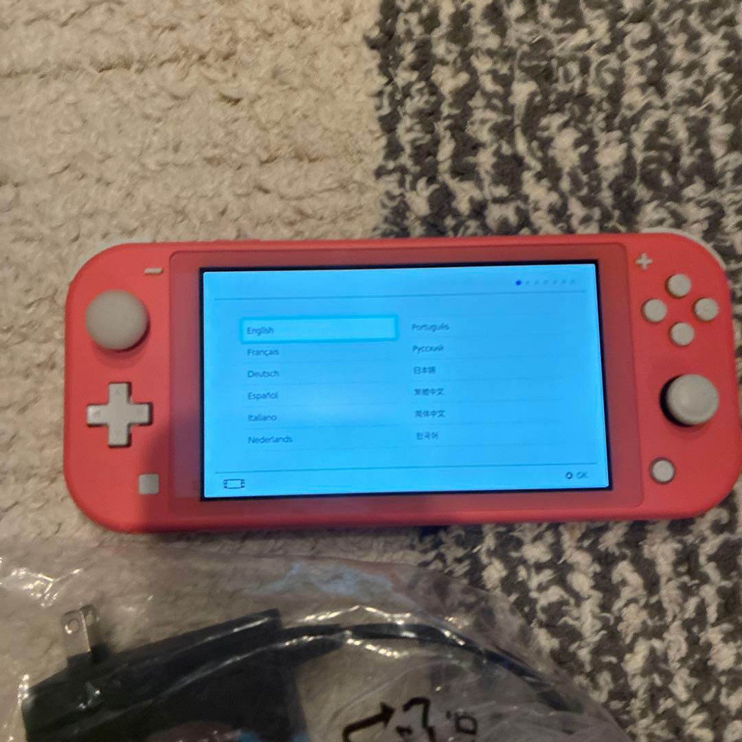 Nintendo Switch Lite コーラル 本体 充電器付き