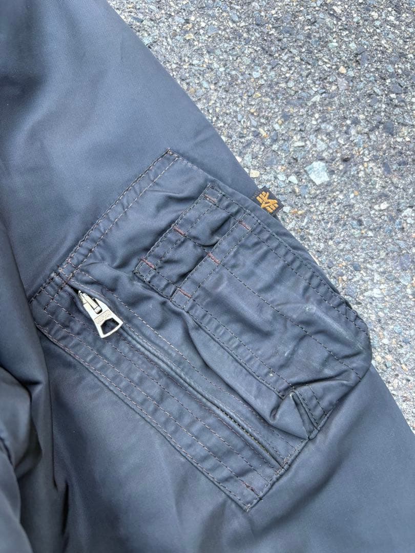 90s ALPHA CWU-45P フライトジャケット MA-1 ブラック