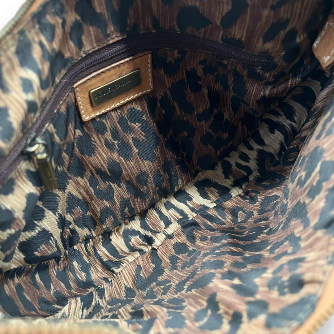 極美品■ドルチェ&ガッバーナ 編み込み ワンショルダー ホーボーバッグ フリンジ