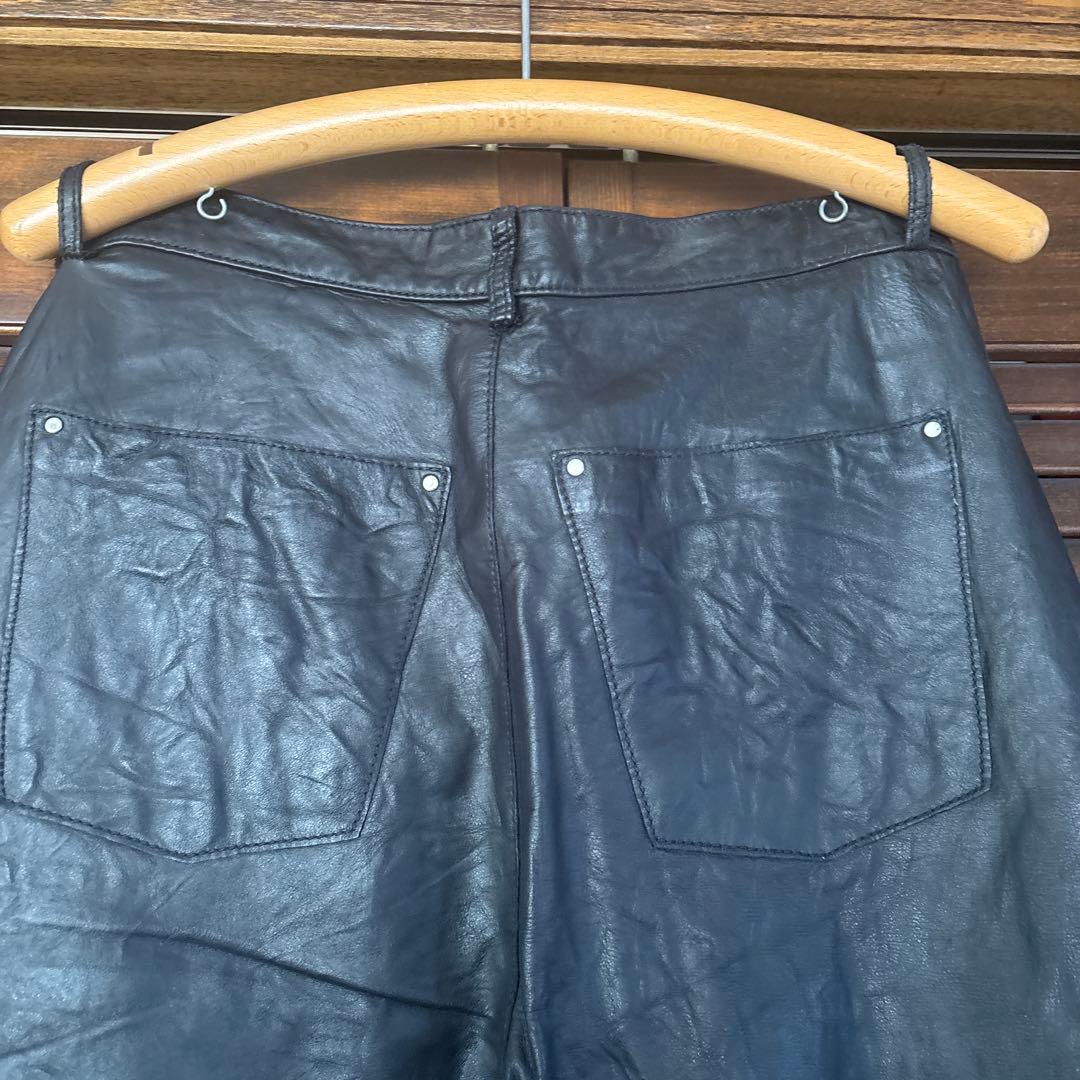 90s ラルフローレン レザーパンツ