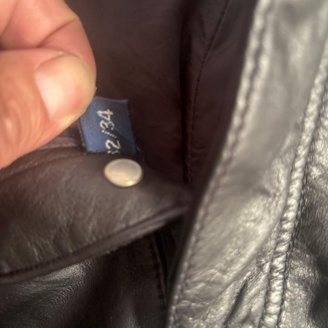 90s ラルフローレン レザーパンツ