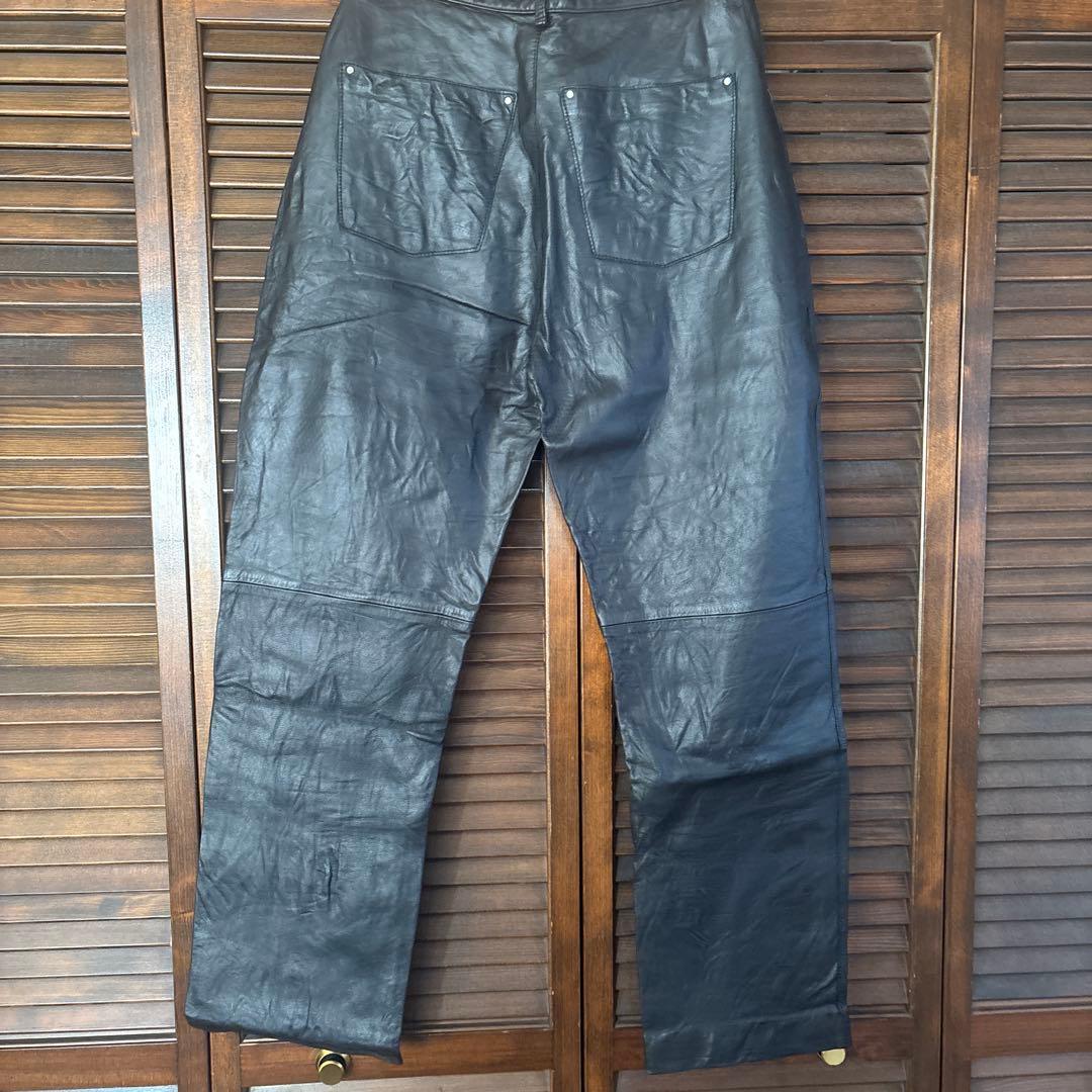 90s ラルフローレン レザーパンツ