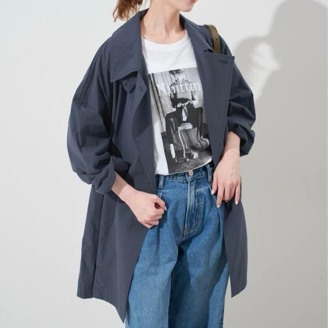 SLOBE IENA スローブイエナ　コットンニュアンストレンチコート25SS