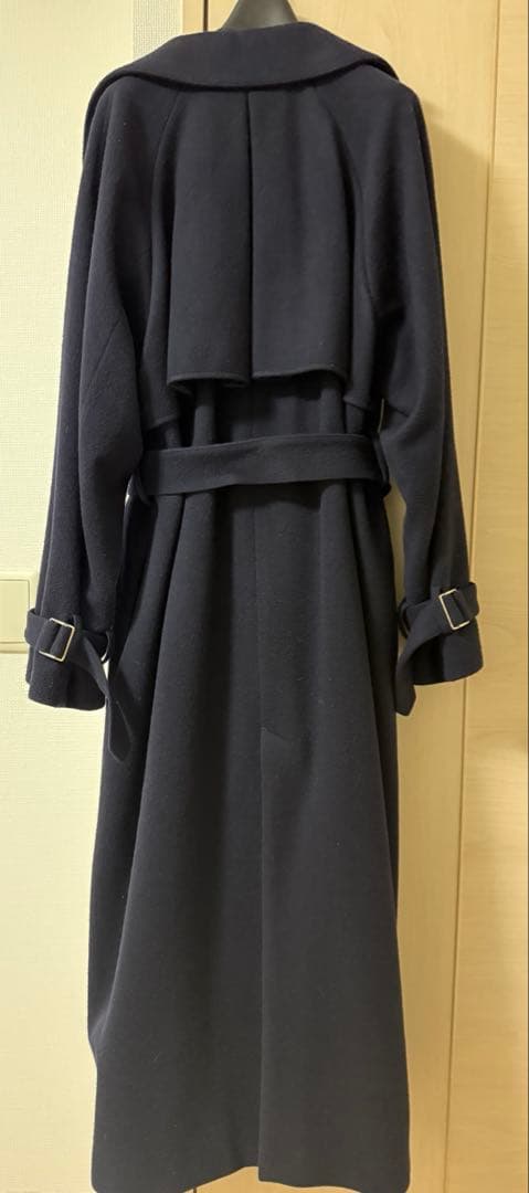 anuans ウールトレンチコート ネイビー NAVY Mサイズ