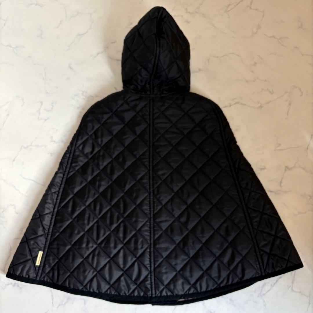 極美品 トラディショナル ウェザーウェア キルティング ケープ ヒョウ柄