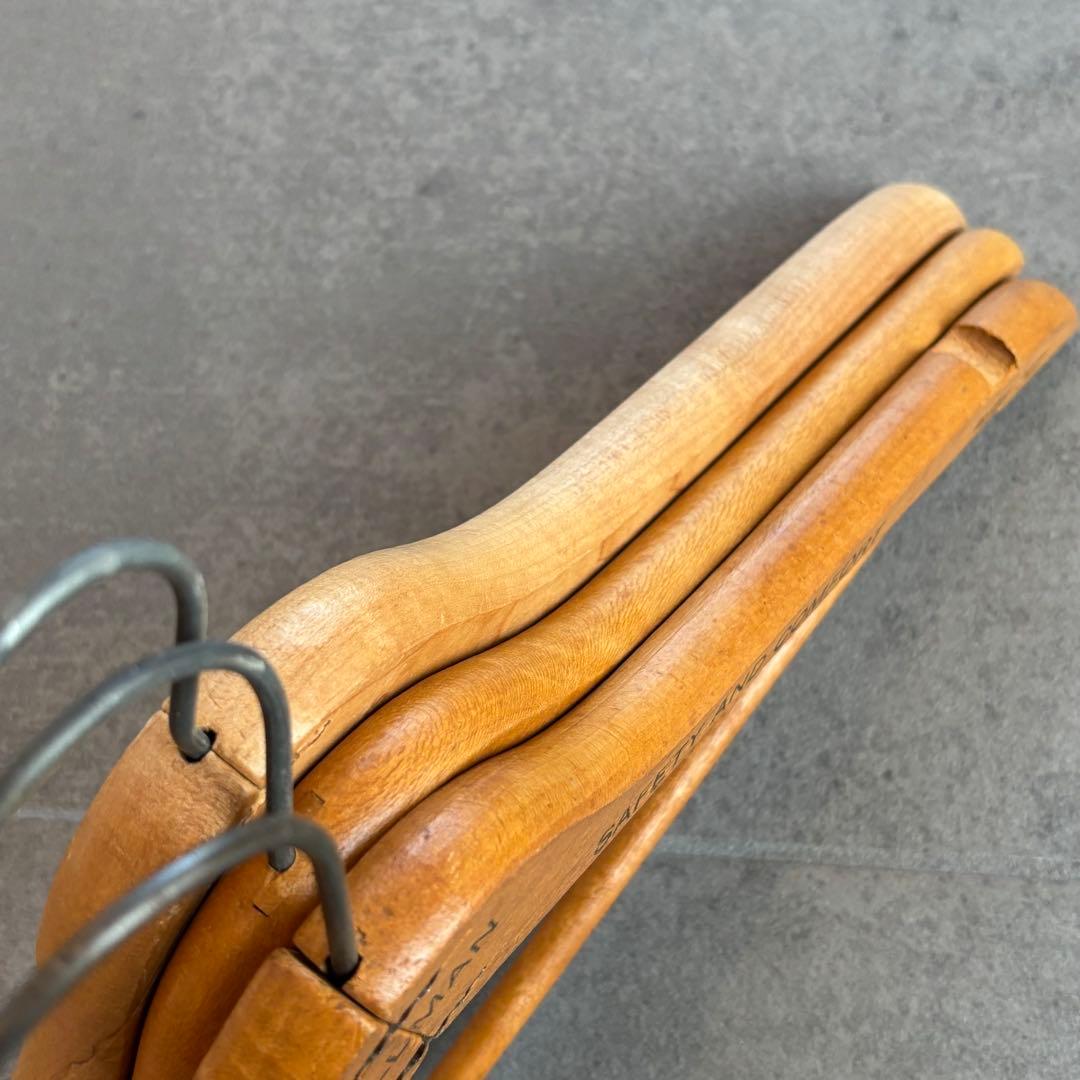 ビンテージ ウッド ハンガー 木製 アメリカ アンティーク　古着屋