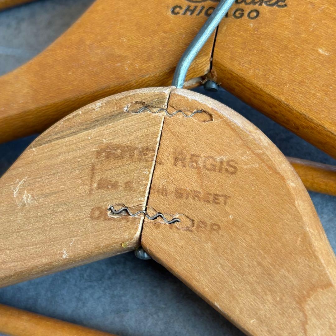 ビンテージ ウッド ハンガー 木製 アメリカ アンティーク　古着屋