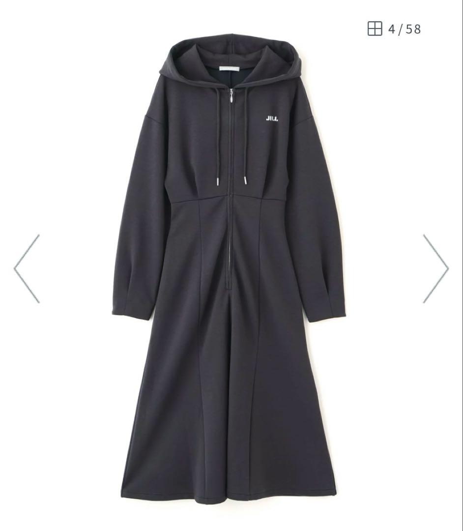 JILLbyJILL STUARTダイバーフーディーロングワンピース